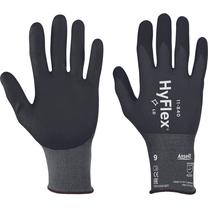 Darba cimdi gumijots Ansell HyFlex 11-840, pieaugušajiem, melna krās., 11, 1 pāris