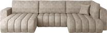 Kampinė sofa Bonito Leve 18, šviesiai ruda sp., kairinė, 170 x 340 cm x 92 cm