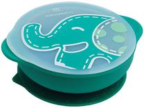 Dubenėlis Marcus & Marcus Suction Bowl With Lid Ollie, 1 m., silikonas, žalia sp.