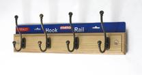 Seina riidenagi Rail 4-ne, 46 cm, pruun v.