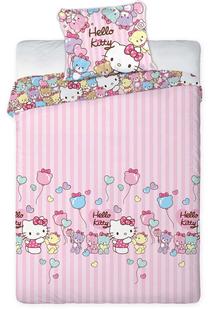 Bērnu gultas veļas komplekts Faro Tekstylia Disney Hello Kitty, rozā krās., 160 x 200 cm