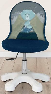 Vaikiška darbo kėdė Kalune Design Polar, 46 x 50 x 58 cm, mėlyna sp./balta sp.