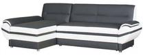 Kampinė sofa Bodzio Livonia, juoda sp., 248 x 155 cm x 89 cm