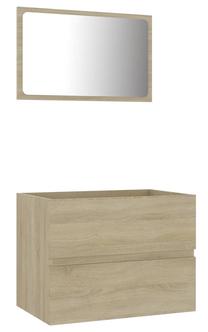 Vonios kambario baldų komplektas VLX 804875, ąžuolo sp., 38.5 cm x 60 cm x 45 cm