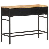 Konsoles galds VLX 323138, brūna krās./melna krās., 35 cm x 100 cm x 77 cm