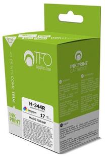 Tintes printera kasetne TFO H-344R (C9363E) Remanufactured, dzeltens krās./fuksīna (magenta) krās./zilganzaļa (cyan) krās., 17 ml