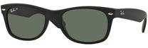 Sporta saulesbrilles Ray-Ban New Wayfarer Classic RB2132 622 52, 52 mm, melna krās./zaļa krās.