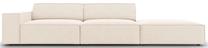 Sofa Micadoni Home Jodie 3 Seats, šviesiai ruda sp., dešininė, 262 x 102 cm x 70 cm