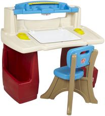 Bērnu istabas mēbeļu komplekts Step2 Deluxe, zila krās./brūna krās./balta krās.
