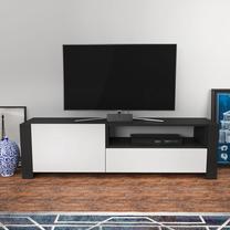 ТВ стол Kalune Design Piedmont, антрацитовый цв./белый цв., 36.8 см x 46 см x 160 см