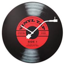 Sienas kvarca pulkstenis Techno Line NeXtime Vinyl Tap, melna krās./sarkana krās., 43 cm x 43 cm, 43 cm