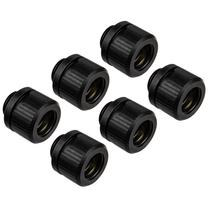 Jungtis EK Water Blocks Torque 6-Pack, juoda sp., 6 vnt.