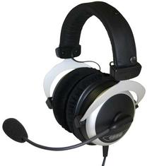 Laidinės žaidimų ausinės Qpad QH-1339, balta sp./juoda sp.