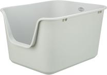 Кошачий туалет с рамкой Trixie Pavo TX-40257, серый цв., oткрытый, 44 см x 32 см x 55 см