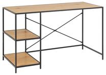 Kirjutuslaud Seaford 94856, 130 cm x 60 cm, 75 cm, tamm v./must v.