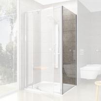 Dušas siena Ravak Pivot PPS-100, 100 cm x 190 cm, alumīnija krās./caurspīdīga krās./rūdītais