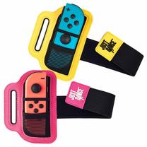 Dirželis Subsonic Just Dance Duo Dance Straps for Switch, geltona sp./rožinė sp.