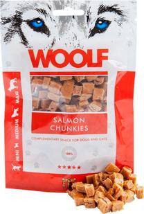 Gardums suņiem Brit Woolf Chunkies, lasis, 0.1 kg