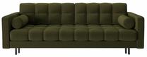 Sofa-lova Cosmopolitan Design Bali Neve 39, juoda sp./žalia sp., 84 x 222 cm x 105 cm