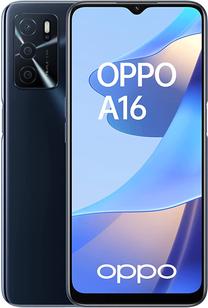 Mobilais telefons Oppo A16s, 64 GB, melns krās.