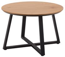 Kavos staliukas Brava, ruda sp./juoda sp., 70 cm x 70 cm x 45 cm