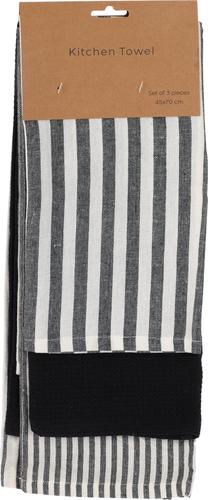 Virtuves dvieļu komplekts A35842580, (krāsa/dizains tiek izvēlēts nejauši), 75 cm x 45 cm, 3 gab.