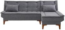 Sofa-lova Hanah Home Santo 867UNQ1663, tamsiai pilka sp., dešininė, 186 x 225 cm x 86 cm