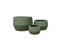 Gėlių vazonas Domoletti LT14983-2S, keramika/molis, Ø 35 cm, žalia sp.