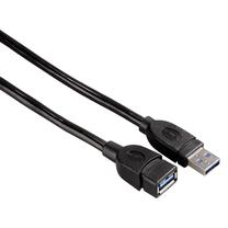Vads Hama USB 3.0, 3.0 USB Female, 3 m, melna krās.
