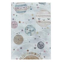 Ковер комнатные Ayyildiz Funny Planet, белый цв./многоцветный, 170 см x 120 см