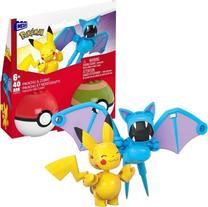 Конструктор Mattel Mega Pokemon Pikachu & Zubat HXP12, 40 шт., многоцветный
