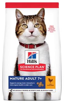 Sausā kaķu barība Hill's Science Plan Mature Adult, vistas gaļa, 0.3 kg