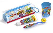 Kelioninis dantų priežiūros rinkinys Lorenay Super Zings, 75 ml, 4 vnt.