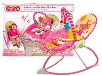 Детское кресло-качалка iBaby Infant To Toddler Rocker, розовый цв.