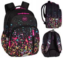 Skolas mugursoma CoolPack Joy Stars, melna krās./daudzkrāsaina, 39 cm x 28 cm x 15 cm