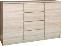 Komoda, ąžuolo sp., 97 cm x 40 cm x 140 cm