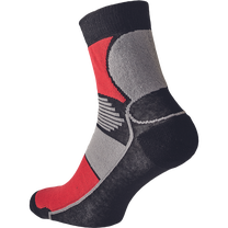 Kojinės vyrams Cerva Knoxfield Basic, juoda sp./raudona sp., 41-42 dydis