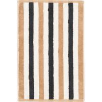 Vonios rankšluostis Cawo Stripes 7048 37, antracito sp./smėlio sp., 50 cm x 30 cm