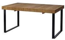 Stalas išskleidžiamas Szynaka Meble, ąžuolo sp./juoda sp., 160 cm x 90 cm x 78 cm