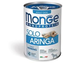 Mitrā barība (konservi) suņiem Monge Monoprotein Solo, siļķe, 0.4 kg