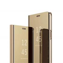 Чехол для телефона Mocco Clear View, золотой цв., Samsung