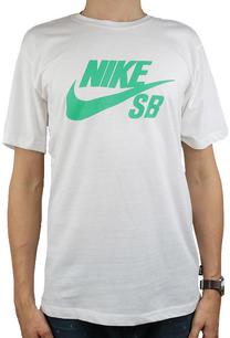 Футболка, мужские Nike, белый цв./зеленый цв., m