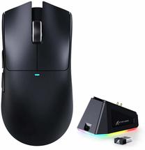 Bezvadu spēļu pele Attack Shark X11, 2.4 ghz / bluetooth / usb, melna krās.