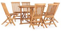 Lauko baldų komplektas VLX 7 Piece Folding Outdoor Dining Set