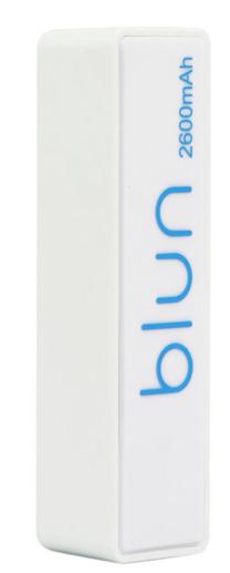 Lādētājs-akumulators (Power bank) Blun Perfume, 2600 mAh, balta krās.