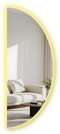 Veidrodis Kalune Design Ledayna, su apšvietimu, kabinamas, 52 cm x 135 cm, įvairių spalvų