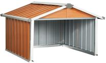 Žoliapjovės stogelis VLX Garden Robot Lawnmower Shed 150910, 97 cm, ruda sp.