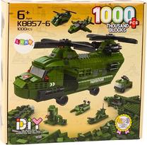 Konstruktorius Lean Toys 6in1, 1000 vnt., žalia sp.