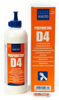 Клей монтажные Kiilto D4, 0.75 л, желтый цв.