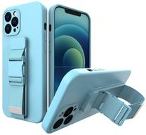 Чехол для телефона Hurtel Rope Samsung Galaxy A12, голубой цв., Samsung